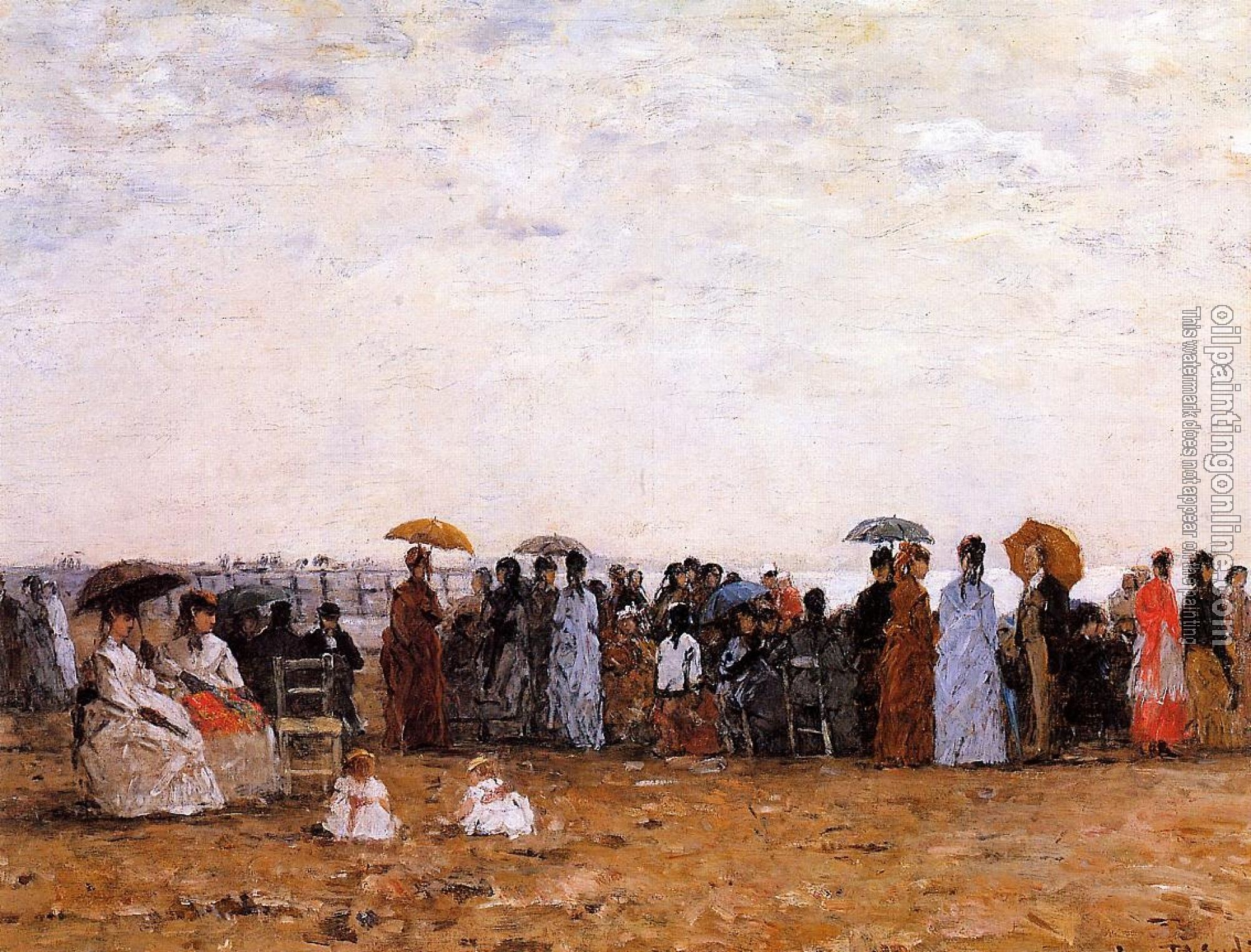 Boudin, Eugene - Trouville, Beach Scene